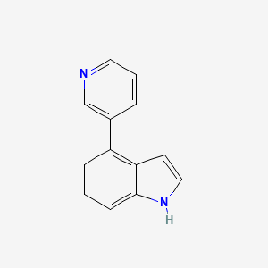 molecular formula C13H10N2 B7838353 4-(Pyridin-3-yl)-1H-indole 