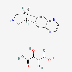 molecular formula C17H19N3O6 B7838395 2,3-dihydroxybutanedioic acid;(1R,12S)-5,8,14-triazatetracyclo[10.3.1.02,11.04,9]hexadeca-2,4,6,8,10-pentaene 