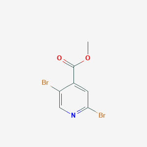 molecular formula C7H5Br2NO2 B7838429 Methyl 2,5-dibromoisonicotinate 