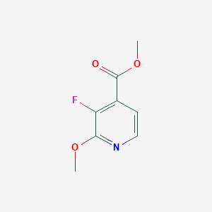 molecular formula C8H8FNO3 B7838435 Methyl 3-fluoro-2-methoxyisonicotinate 