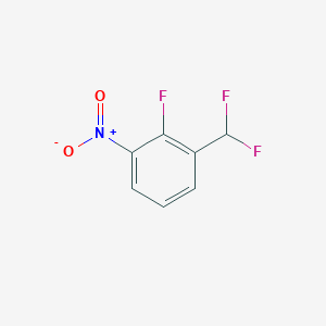 molecular formula C7H4F3NO2 B7838442 1-(Difluoromethyl)-2-fluoro-3-nitrobenzene 