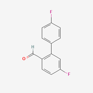 molecular formula C13H8F2O B7838450 4-Fluoro-2-(4-fluorophenyl)benzaldehyde 