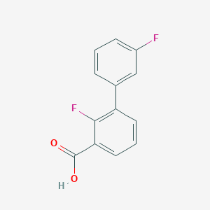 molecular formula C13H8F2O2 B7838452 2-Fluoro-3-(3-fluorophenyl)benzoic acid 