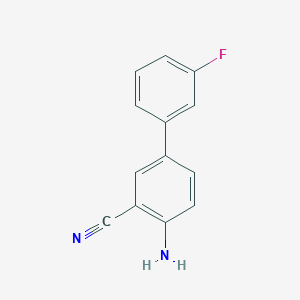 molecular formula C13H9FN2 B7838488 4-Amino-3'-fluoro-[1,1'-biphenyl]-3-carbonitrile 