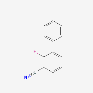 molecular formula C13H8FN B7838502 2-Fluorobiphenyl-3-carbonitrile 