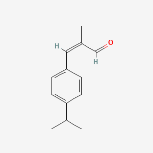 molecular formula C13H16O B7838532 (2Z)-3-(4-Isopropylphenyl)-2-methylacrylaldehyde 