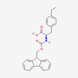 molecular formula C26H25NO4 B7838613 4-Ethyl-N-Fmoc-D-phenylalanine 