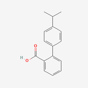 molecular formula C16H16O2 B7838622 4'-Isopropylbiphenyl-2-carboxylic acid 