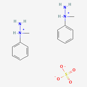 molecular formula C14H22N4O4S B7838631 1-甲基-1-苯基-肼硫酸盐 