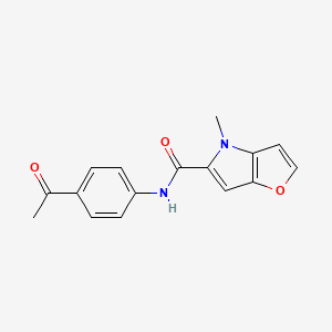 molecular formula C16H14N2O3 B7838657 N-(4-acetylphenyl)-4-methyl-4H-furo[3,2-b]pyrrole-5-carboxamide 
