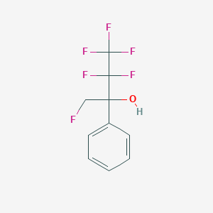 molecular formula C10H8F6O B7838725 1,3,3,4,4,4-Hexafluoro-2-phenylbutan-2-ol 