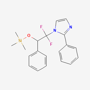 molecular formula C20H22F2N2OSi B7838747 1-(1,1-Difluoro-2-phenyl-2-trimethylsiloxy-ethyl)-2-phenylimidazole 