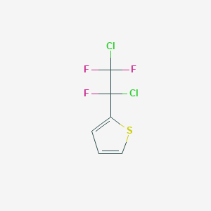 molecular formula C6H3Cl2F3S B7838749 2-(1,2-Dichloro-1,2,2-trifluoroethyl)thiophene 
