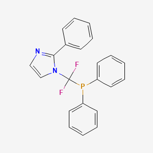molecular formula C22H17F2N2P B7838781 2-Phenyl-Iimidazol-1-yl-difluoromethyl-diphenylphosphine 