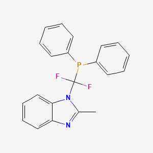 molecular formula C21H17F2N2P B7838789 2-Methyl-benzimidazol-1-yl-difluoromethyl-diphenylphosphine 