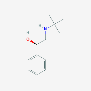 molecular formula C12H19NO B078388 (R)-(-)-2-tert-Butylamino-1-phenylethanol CAS No. 14467-51-7