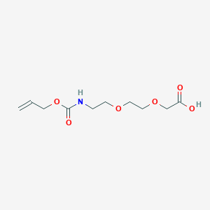 molecular formula C10H17NO6 B7838805 10-Oxo-3,6,11-trioxa-9-azatetradec-13-en-1-oic acid CAS No. 431990-38-4