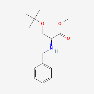 molecular formula C15H23NO3 B7838827 methyl N-benzyl-O-tert-butyl-L-serinate 