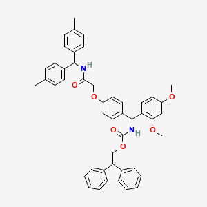 molecular formula C47H44N2O6 B7838846 9H-芴-9-基甲基N-[[4-[2-[双(4-甲苯基)甲基氨基]-2-氧代乙氧基]苯基]-(2,4-二甲氧基苯基)甲基]氨基甲酸酯 CAS No. 351002-83-0