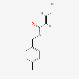 molecular formula C12H13BrO2 B7838851 (4-methylphenyl)methyl (E)-4-bromobut-2-enoate 