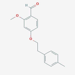 molecular formula C17H18O3 B7838864 2-Methoxy-4-[2-(4-methylphenyl)ethoxy]benzaldehyde 