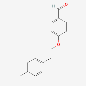 molecular formula C16H16O2 B7838870 4-[2-(4-Methylphenyl)ethoxy]benzaldehyde 