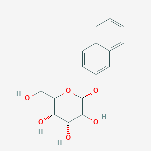 molecular formula C16H18O6 B7839066 (3S,4R,6R)-2-(hydroxymethyl)-6-naphthalen-2-yloxyoxane-3,4,5-triol 