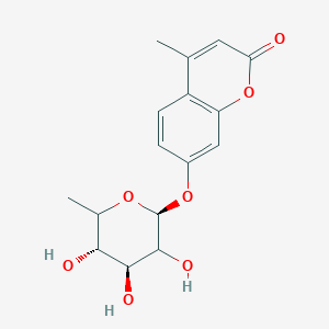 molecular formula C16H18O7 B7839079 4-methyl-7-[(2S,4S,5S)-3,4,5-trihydroxy-6-methyloxan-2-yl]oxychromen-2-one 