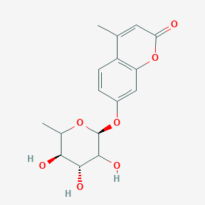 molecular formula C16H18O7 B7839087 4-methyl-7-[(2S,4R,5R)-3,4,5-trihydroxy-6-methyloxan-2-yl]oxychromen-2-one 