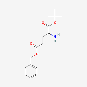 molecular formula C16H23NO4 B7839101 5-benzyl 1-tert-butyl (2R)-2-aminopentanedioate 