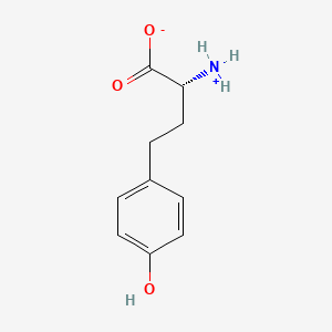 molecular formula C10H13NO3 B7839129 (2R)-2-azaniumyl-4-(4-hydroxyphenyl)butanoate 
