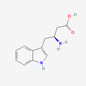 molecular formula C12H14N2O2 B7839167 (3S)-3-amino-4-(1H-indol-3-yl)butanoic acid 