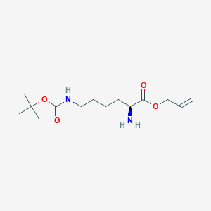 molecular formula C14H26N2O4 B7839195 prop-2-enyl (2S)-2-amino-6-[(2-methylpropan-2-yl)oxycarbonylamino]hexanoate 