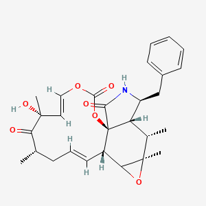 (1S,5E,7R,9S,11E,13S,16R,17S,18S,19S)-19-benzyl-7-hydroxy-7,9,16,17-tetramethyl-2,4,15-trioxa-20-azatetracyclo[11.8.0.01,18.014,16]henicosa-5,11-diene-3,8,21-trione