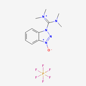 molecular formula C11H16F6N5OP B7839268 2-(1H-Benzotriazol-1-yl)-1,1,3,3-tetramethyluronium hexafluorophosphate 
