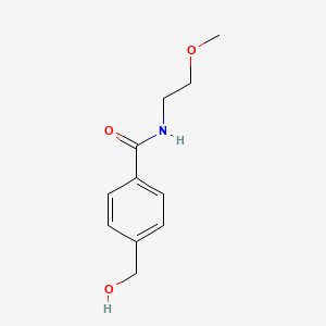 molecular formula C11H15NO3 B7839286 4-(hydroxymethyl)-N-(2-methoxyethyl)benzamide 