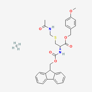 methane;(4-methoxyphenyl)methyl (2S)-3-(acetamidomethylsulfanyl)-2-(9H-fluoren-9-ylmethoxycarbonylamino)propanoate