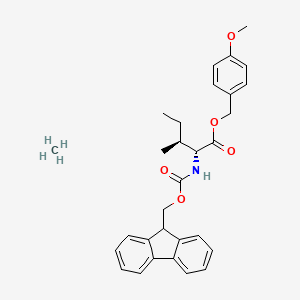 molecular formula C30H35NO5 B7839573 methane;(4-methoxyphenyl)methyl (2R,3S)-2-(9H-fluoren-9-ylmethoxycarbonylamino)-3-methylpentanoate 
