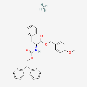 molecular formula C33H33NO5 B7839599 methane;(4-methoxyphenyl)methyl (2R)-2-(9H-fluoren-9-ylmethoxycarbonylamino)-3-phenylpropanoate 