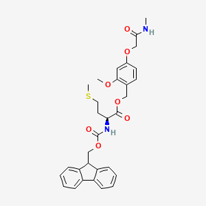molecular formula C31H34N2O7S B7839691 [2-methoxy-4-[2-(methylamino)-2-oxoethoxy]phenyl]methyl (2S)-2-(9H-fluoren-9-ylmethoxycarbonylamino)-4-methylsulfanylbutanoate 