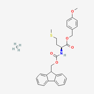 molecular formula C29H33NO5S B7839866 methane;(4-methoxyphenyl)methyl (2S)-2-(9H-fluoren-9-ylmethoxycarbonylamino)-4-methylsulfanylbutanoate 
