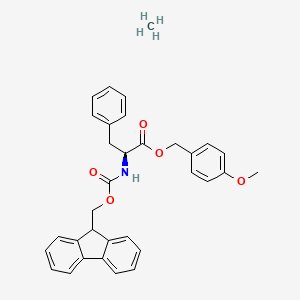 molecular formula C33H33NO5 B7839871 methane;(4-methoxyphenyl)methyl (2S)-2-(9H-fluoren-9-ylmethoxycarbonylamino)-3-phenylpropanoate 