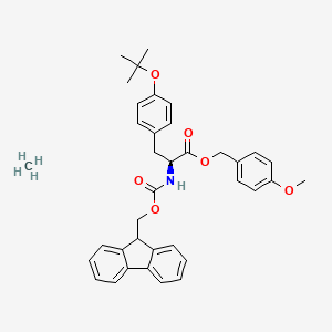 molecular formula C37H41NO6 B7839887 methane;(4-methoxyphenyl)methyl (2S)-2-(9H-fluoren-9-ylmethoxycarbonylamino)-3-[4-[(2-methylpropan-2-yl)oxy]phenyl]propanoate 
