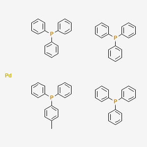 molecular formula C73H62P4Pd B7839908 (4-Methylphenyl)-diphenylphosphane;palladium;triphenylphosphane 
