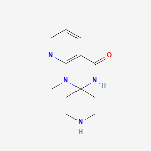 molecular formula C12H16N4O B7839935 1'-Methyl-1'H-spiro[piperidine-4,2'-pyrido[2,3-d]pyrimidin]-4'(3'H)-one hydrochloride 