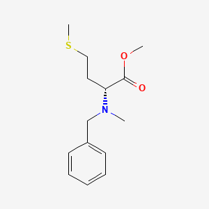 molecular formula C14H21NO2S B7840007 methyl (2R)-2-[benzyl(methyl)amino]-4-methylsulfanylbutanoate 