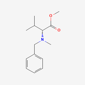 molecular formula C14H21NO2 B7840021 (2R)-2-(Methylbenzylamino)-3-methylbutanoic acid methyl ester 
