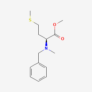 molecular formula C14H21NO2S B7840032 methyl (2S)-2-[benzyl(methyl)amino]-4-methylsulfanylbutanoate 