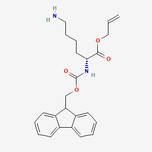 molecular formula C24H28N2O4 B7840073 Allyl (((9H-fluoren-9-yl)methoxy)carbonyl)-D-lysinate 