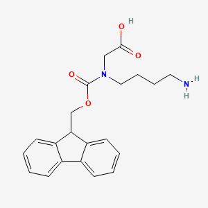 molecular formula C21H24N2O4 B7840079 2-[4-aminobutyl(9H-fluoren-9-ylmethoxycarbonyl)amino]acetic acid 